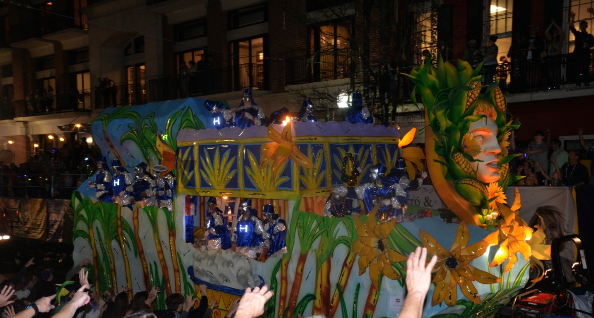 F Mardi Gras parade float 8588