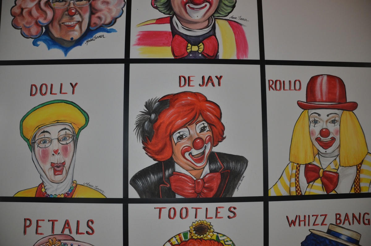 J Lake Placid Toby's Clown School ceiling tile