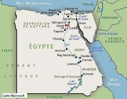 carte-egypte-aujourd-hui